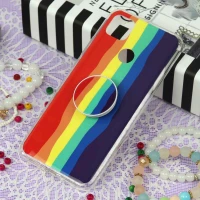 قاب سوپر IMD دور شفاف پاپ سوکت دار Xiaomi Redmi 9C رنگین کمانی