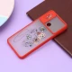 قاب محافظ لنز دار کشویی طرحدار قرمز Xiaomi Redmi 9C