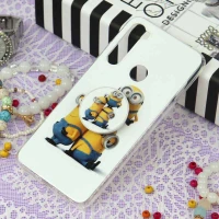 قاب سوپر IMD دور شفاف پاپ سوکت دار Xiaomi Redmi Note 8 مینیون