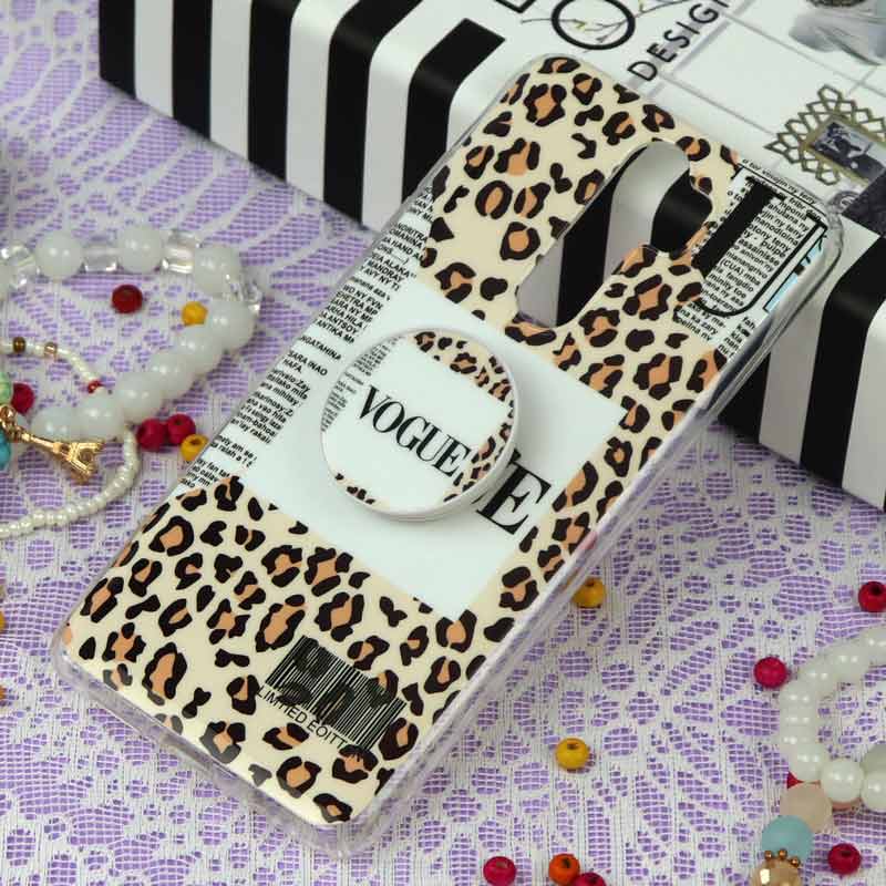 قاب سوپر IMD دور شفاف VOGUE پاپ سوکت دار Xiaomi Redmi Note 8 Pro