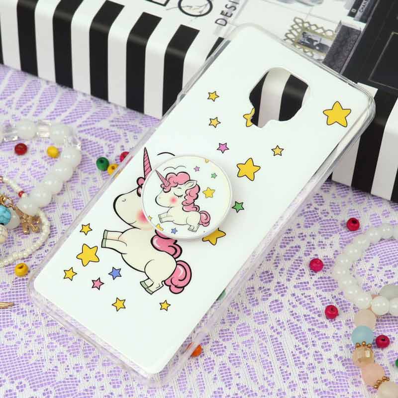 قاب سوپر IMD دور شفاف پاپ سوکت دار Xiaomi Redmi Note 9S یونیکورن