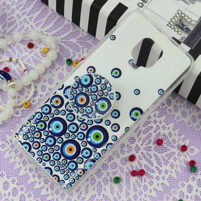 قاب سوپر IMD دور شفاف پاپ سوکت دار Xiaomi Redmi Note 9S چشم نظر
