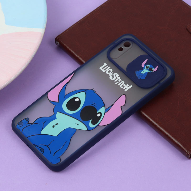 قاب محافظ لنز دار کشویی طرحدار سرمه ای Xiaomi Redmi 9A