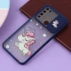 قاب شیائومی Redmi Note 8 طرح دار سرمه ای محافظ لنزدار کشویی