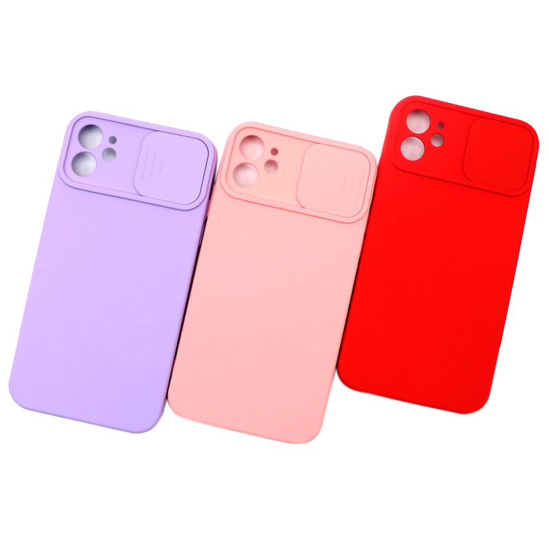 قاب سیلیکونی محافظ لنز کشویی iPhone 11