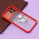قاب محافظ لنز دار کشویی طرحدار قرمز iPhone 11 Pro