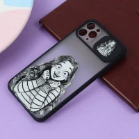 قاب آیفون iPhone 11 Pro Max طرح دار مشکی محافظ لنزدار کشویی