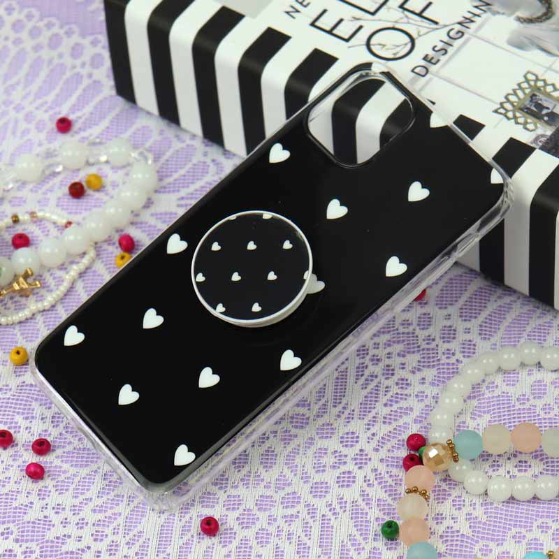 قاب سوپر IMD دور شفاف پاپ سوکت دار iPhone 11 Pro Max قلبی