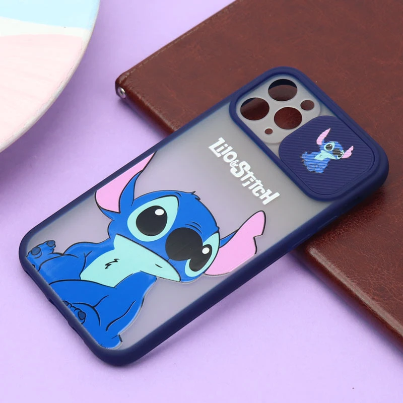 قاب آیفون iPhone 11 Pro طرح دار سرمه ای محافظ لنزدار کشویی