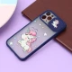 قاب آیفون iPhone 11 Pro طرح دار سرمه ای محافظ لنزدار کشویی