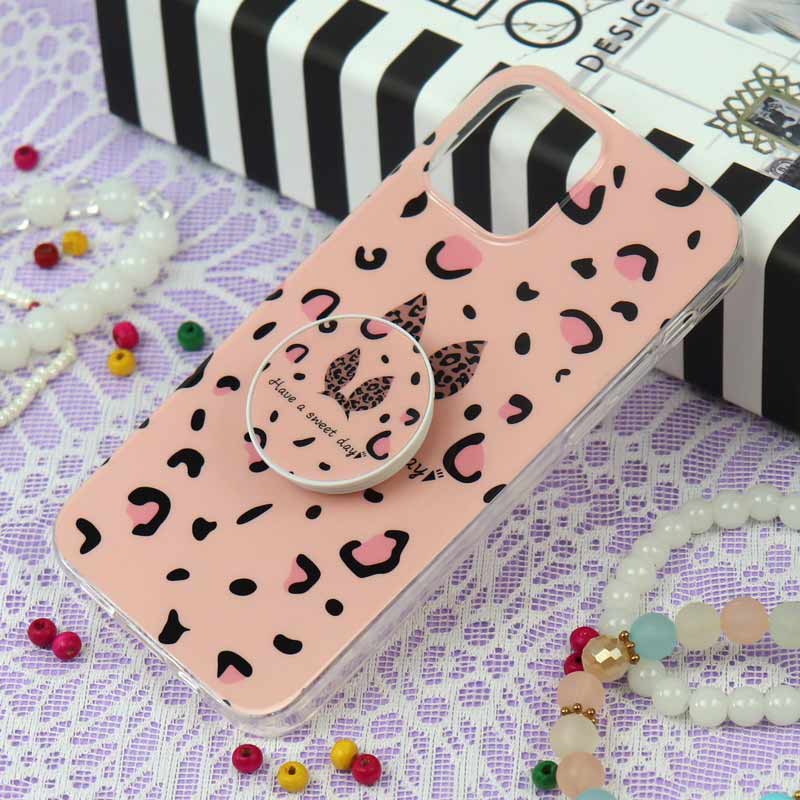 قاب سوپر IMD دور شفاف پاپ سوکت دار iPhone 12 / 12 Pro خرگوش