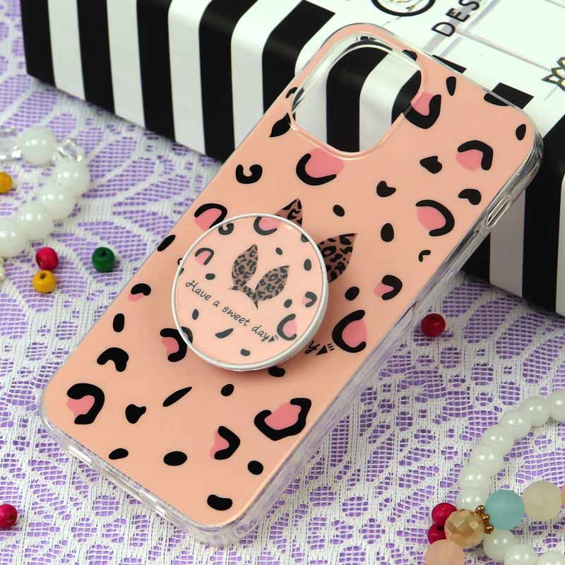 قاب سوپر IMD دور شفاف پاپ سوکت دار iPhone 12 Mini خرگوش