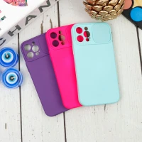 قاب سیلیکونی محافظ لنز کشویی iPhone 12 Pro