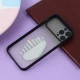 قاب آیفون iPhone 12 Pro طرح دار مشکی محافظ لنزدار کشویی
