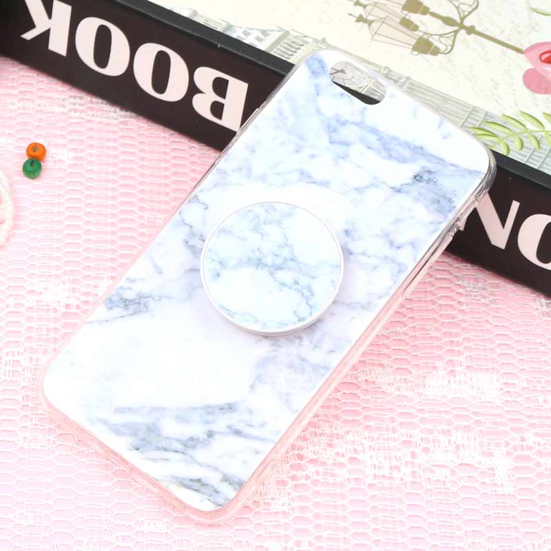 قاب سوپر IMD دور شفاف پاپ سوکت دار iPhone 6/6s سنگی