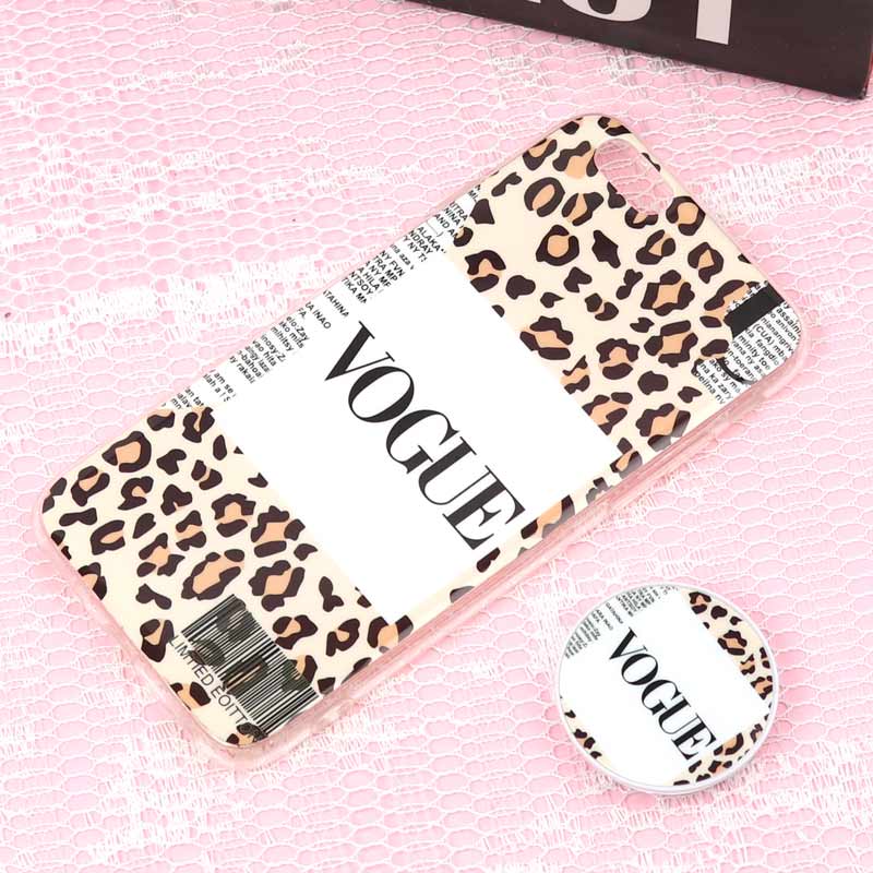 قاب سوپر IMD دور شفاف VOGUE پاپ سوکت دار iPhone 6/6s