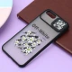 قاب آیفون iPhone 7 Plus / 8 Plus طرح دار مشکی محافظ لنزدار کشویی