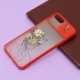 قاب محافظ لنز دار کشویی طرحدار قرمز iPhone 7 Plus / 8 Plus