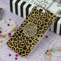 قاب سوپر IMD دور شفاف پاپ سوکت دار iPhone 7 Plus / 8 Plus پلنگی