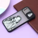 قاب آیفون iPhone X / XS طرح دار مشکی محافظ لنزدار کشویی