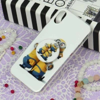 قاب سوپر IMD دور شفاف پاپ سوکت دار iPhone X/XS مینیون