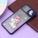 قاب آیفون iPhone XS Max طرح دار سرمه ای محافظ لنزدار کشویی