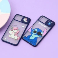 قاب محافظ لنز دار کشویی طرحدار سرمه ای iPhone XS Max