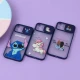 قاب آیفون iPhone 12 طرح دار سرمه ای محافظ لنزدار کشویی