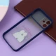 قاب آیفون iPhone 12 طرح دار سرمه ای محافظ لنزدار کشویی