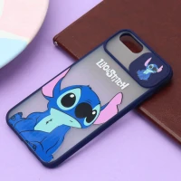 قاب آیفون iPhone 7 Plus / 8 Plus طرح دار سرمه ای محافظ لنزدار کشویی