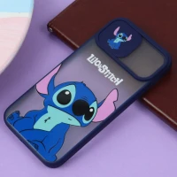 قاب آیفون iPhone 12 Pro طرح دار سرمه ای محافظ لنزدار کشویی