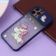 قاب آیفون iPhone 12 Pro طرح دار سرمه ای محافظ لنزدار کشویی