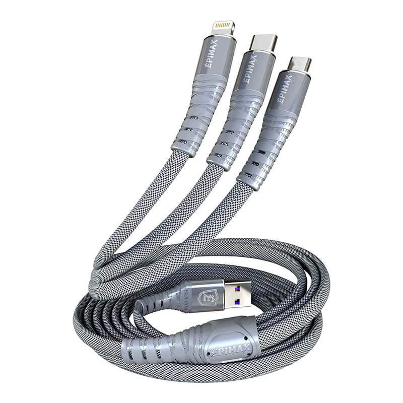 کابل 3 سر فست شارژ Epimax EC-24 5A 1.2m