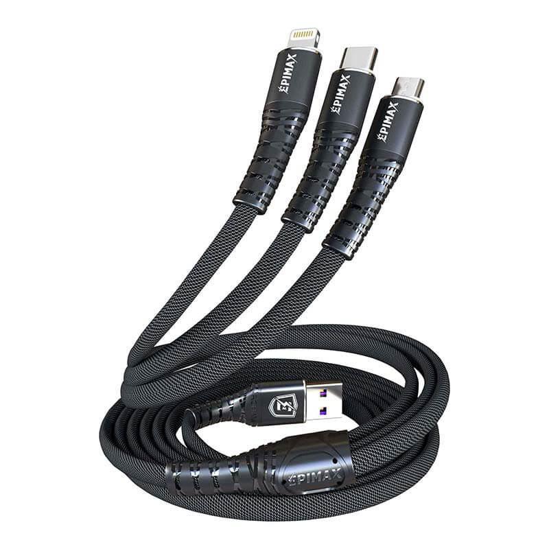 کابل 3 سر فست شارژ Epimax EC-24 5A 1.2m
