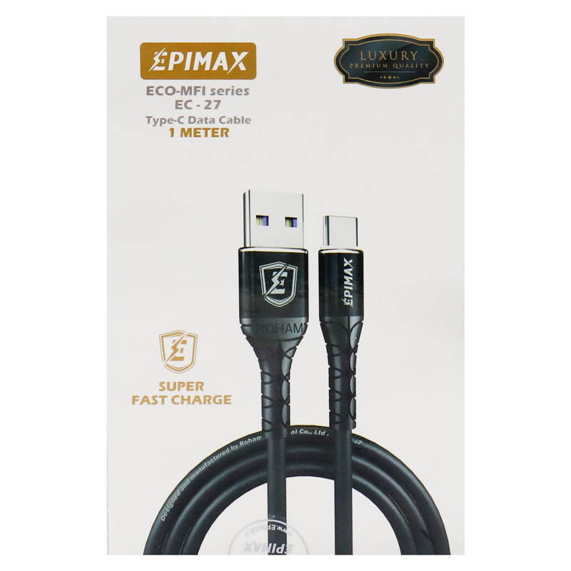کابل فست شارژ Epimax EC-27 5A 1m Type-C