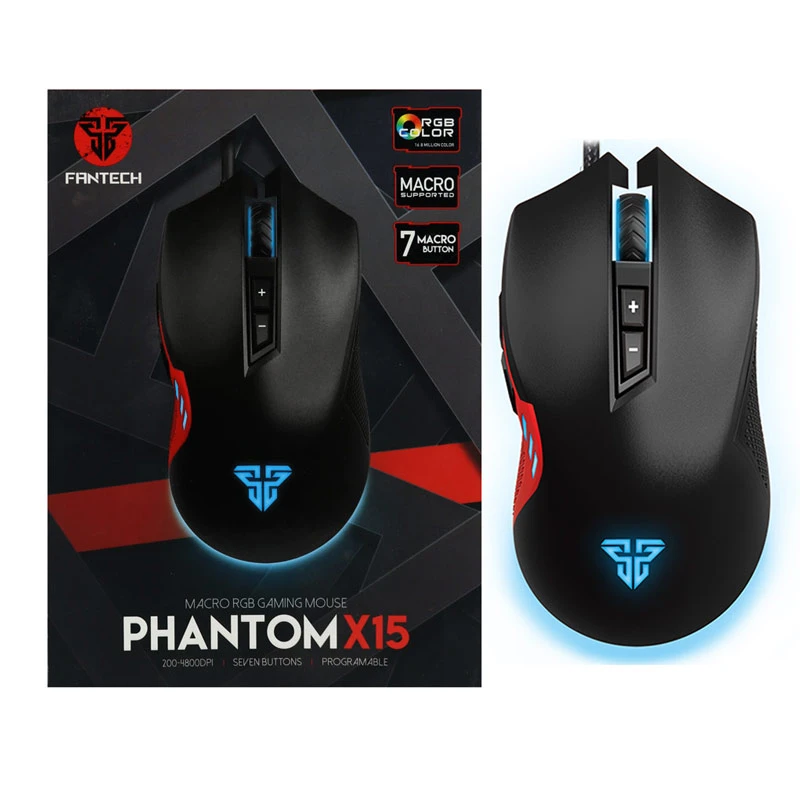 موس گیمینگ فنتک Fantech X15 Phantom Macro RGB