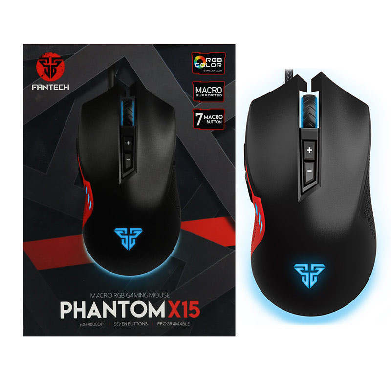 موس گیمینگ فنتک Fantech X15 Phantom Macro RGB