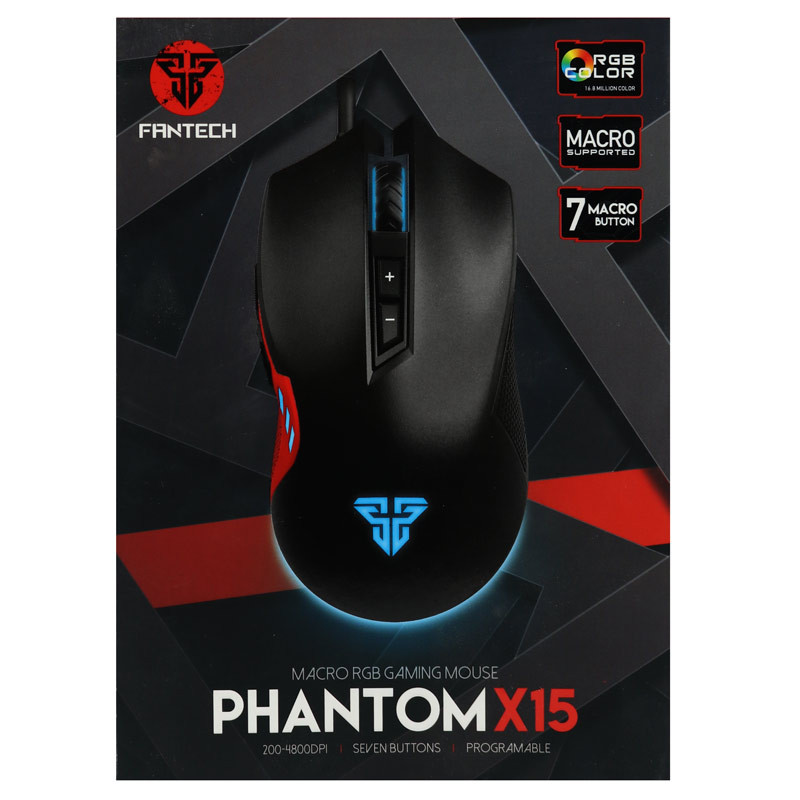 موس گیمینگ فنتک Fantech X15 Phantom Macro RGB
