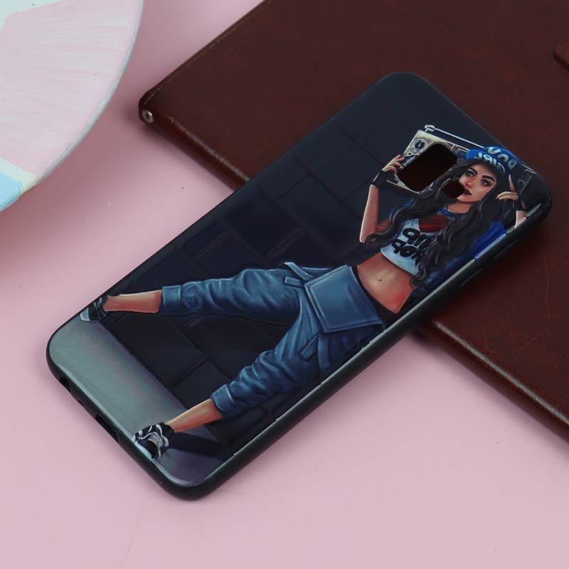 قاب فانتزی برجسته دخترانه سامسونگ J6 Plus سری 5