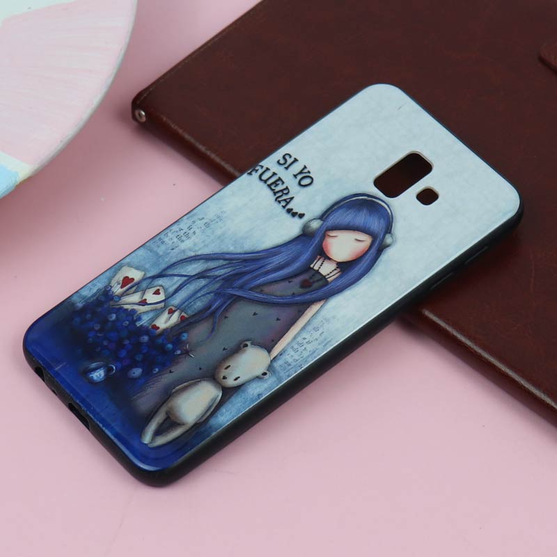 قاب فانتزی برجسته دخترانه سامسونگ J6 Plus سری 5