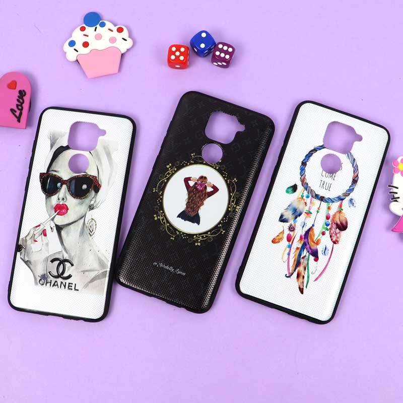 قاب فانتزی برجسته دخترانه شیائومی Redmi Note 9 سری 3