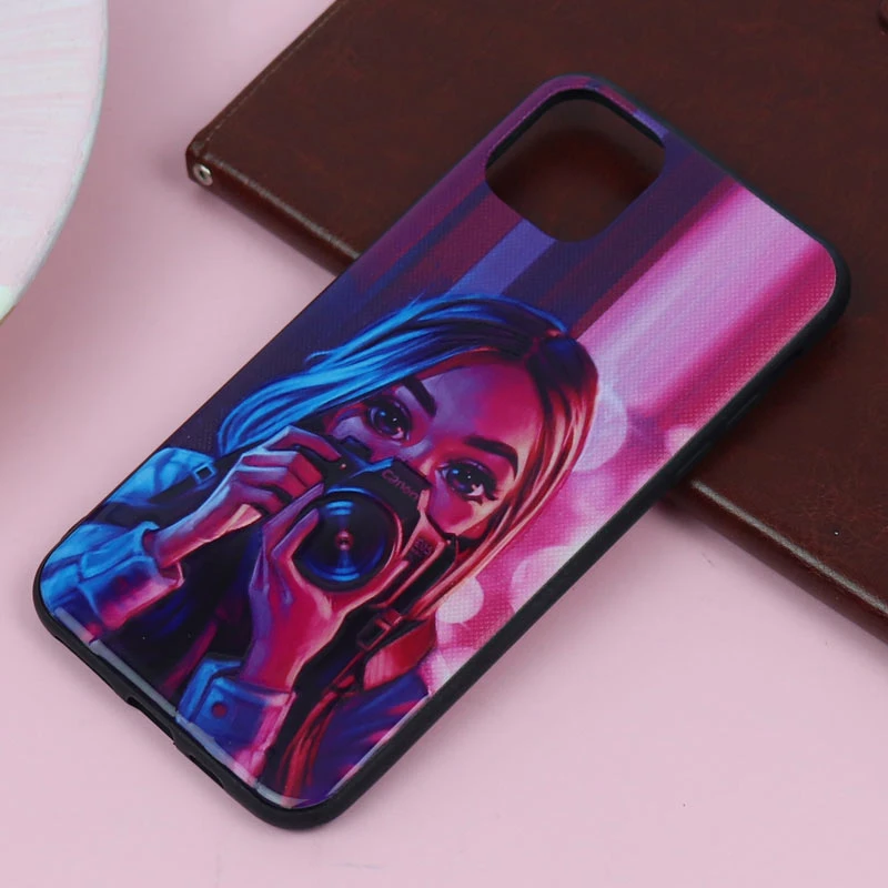 قاب فانتزی برجسته دخترانه آیفون iPhone 11 Pro Max سری 5