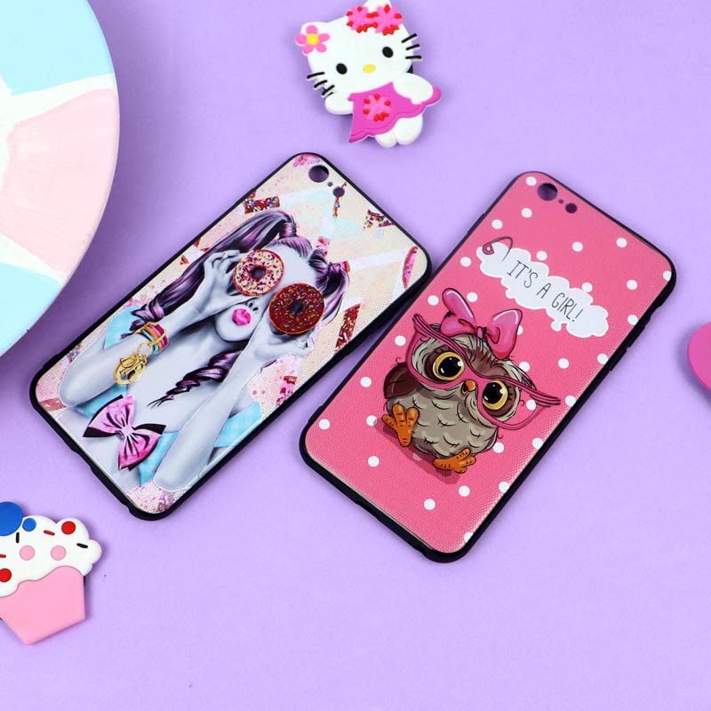 قاب فانتزی برجسته دخترانه آیفون iPhone 6 Plus / 6s Plus سری 3
