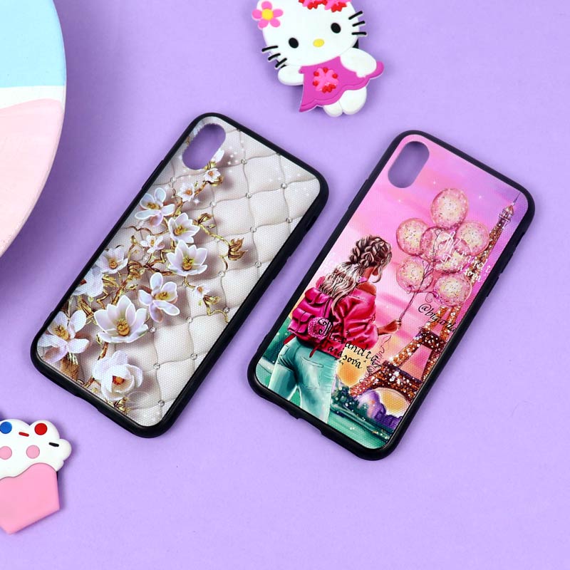 قاب فانتزی برجسته دخترانه آیفون iPhone X/XS سری 3