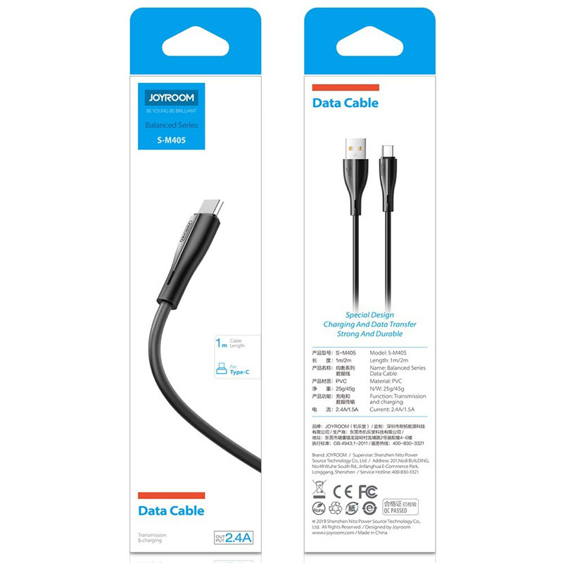 کابل Joyroom S-M405 2.4A Type-C 1M
