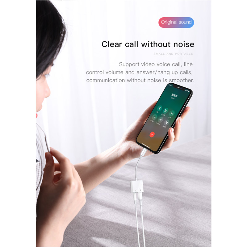 تبدیل Joyroom S-Y104 Lightning to AUX / Lightning 12cm