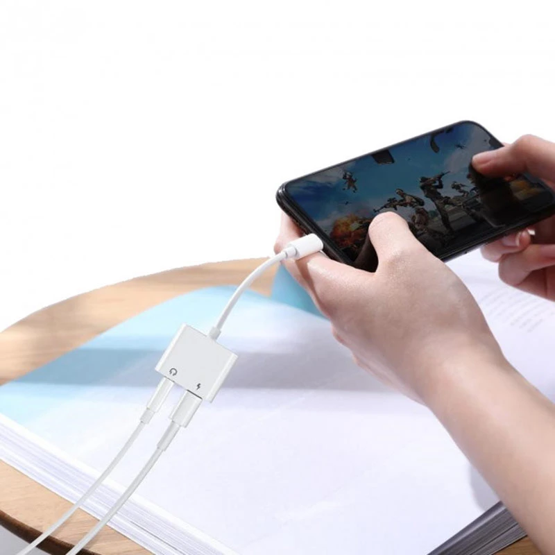 تبدیل Joyroom S-Y104 Lightning to AUX / Lightning 12cm
