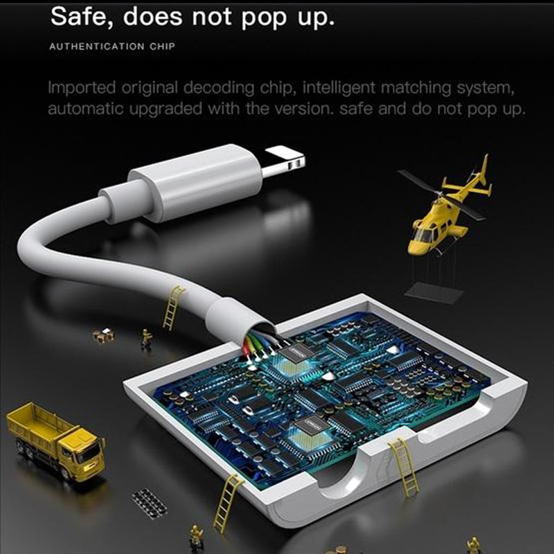 تبدیل Joyroom S-Y104 Lightning to AUX / Lightning 12cm