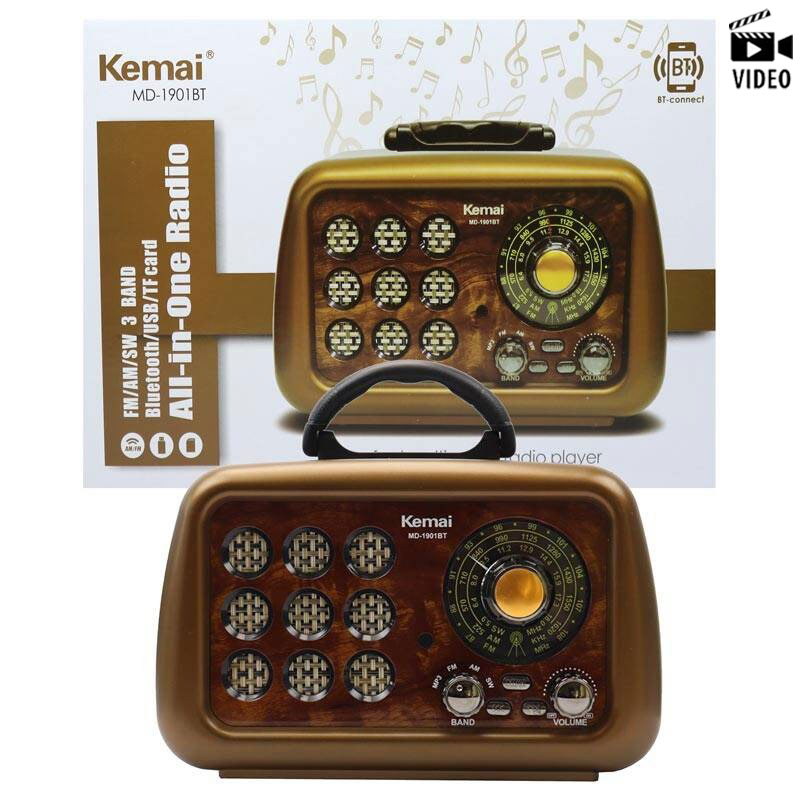 رادیو اسپیکر بلوتوثی رم و فلش خور Kemai MD-1901BT