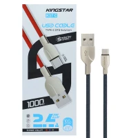 کابل فست شارژ Kingstar K37C 2.4A Type-C 1m